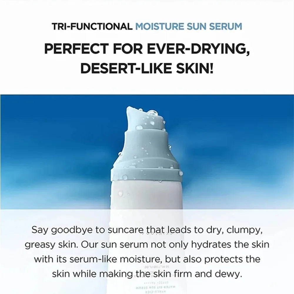 New SPF50+ Sunscreen Korean Face Body Waterproof 50ML Anti UV Moisturizing Facial Sunblock for Women Men Outdoor Sports Travel
