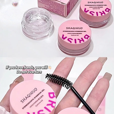 Savon à sourcils tridimensionnel, gel pour sourcils, texture gel pour un style naturel