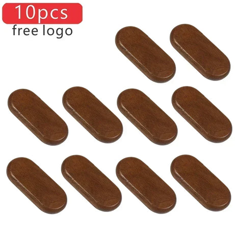 JASTER Lot de 10 clés USB 2.0 en bois (logo personnalisable) - 4 Go, 8 Go, 16 Go, 32 Go, 64 Go, 128 Go - Cadeau de mariage