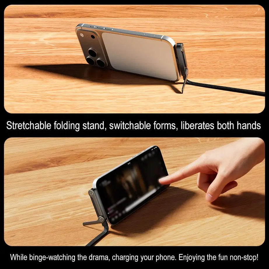 Support de téléphone portable pliable à charge rapide 240 W, câble de données, réglage multi-angle, charge continue.