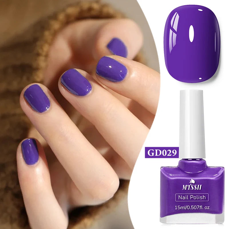 15ml Water-Based Nail Polish 40 Colors Long Lasting Quick Drying No Need of Lamp to Cure Nail Supplies Vernis for Nails Manicure