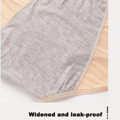Lot de 2 culottes physiologiques pour femmes, culottes menstruelles anti-fuites, taille mi-haute, en soie glacée.