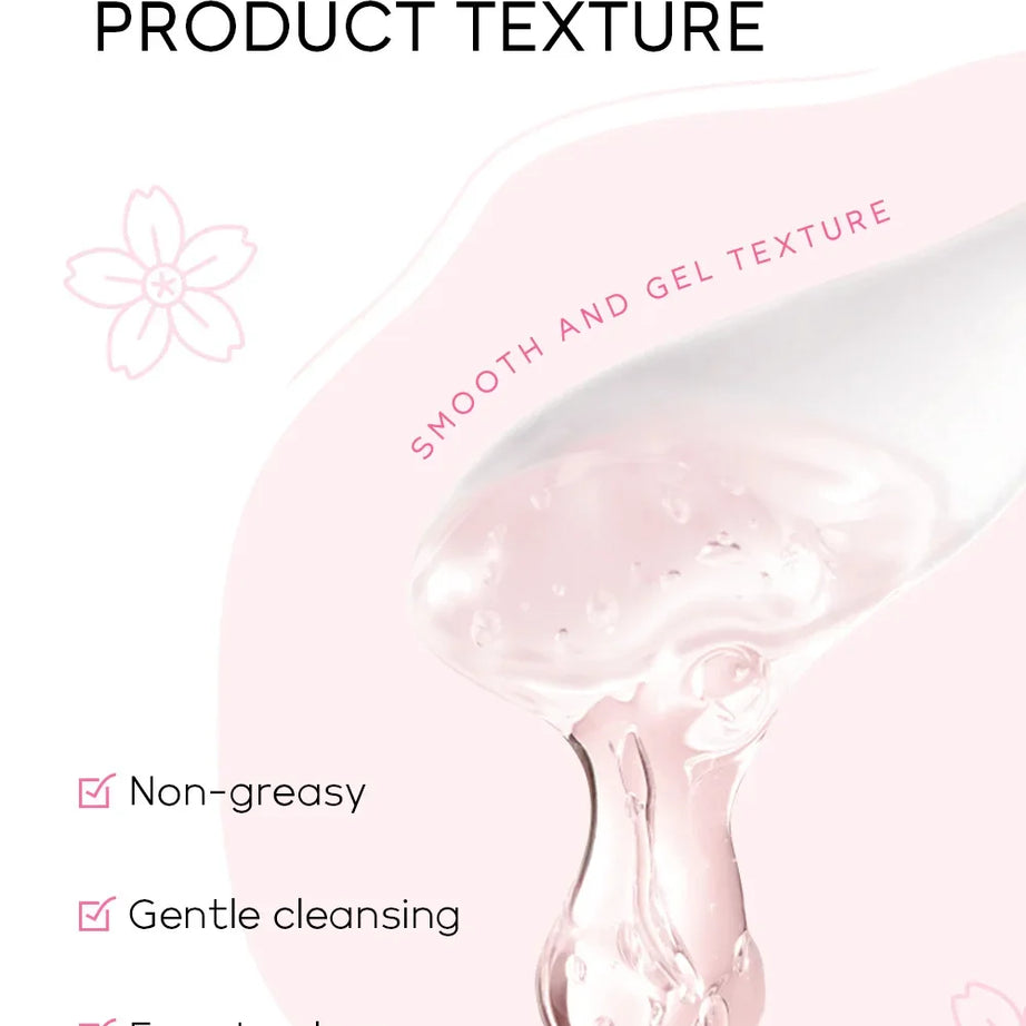Gel exfoliant Sakura pour le visage, gommage hydratant et nourrissant réparateur, soin beauté 30 g/50 g