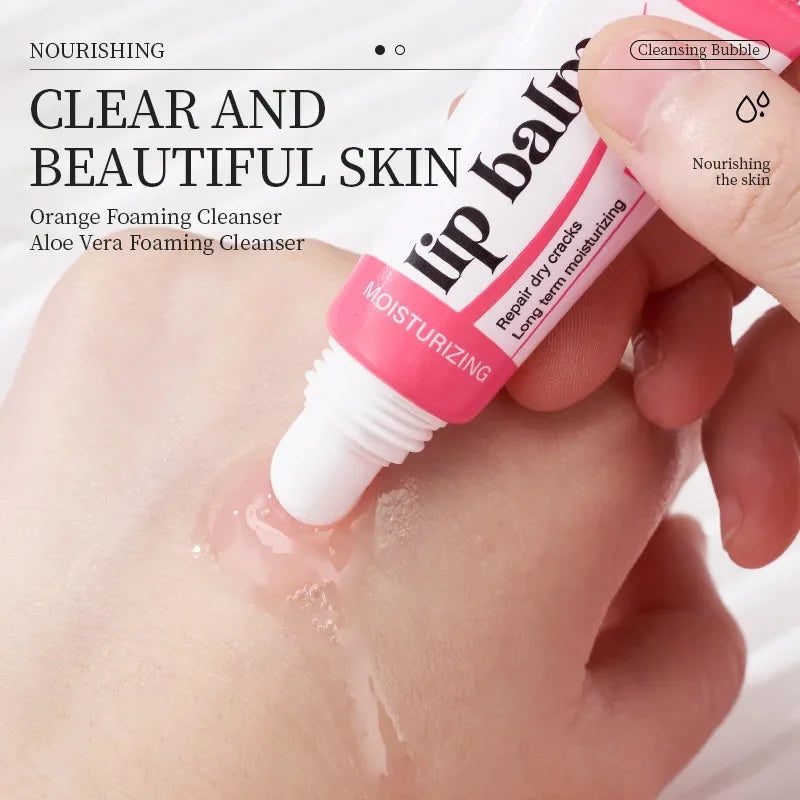 Baume à lèvres sérum éclaircissant anti-taches, masque exfoliant, estompe les ridules, élimine les peaux mortes, nourrit et répare, soin maquillage des lèvres
