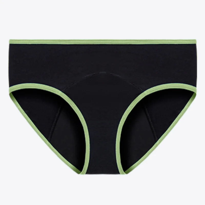 Lot de 3 culottes menstruelles pour femmes, anti-fuites, en coton, absorbantes, physiologiques, pour les règles.