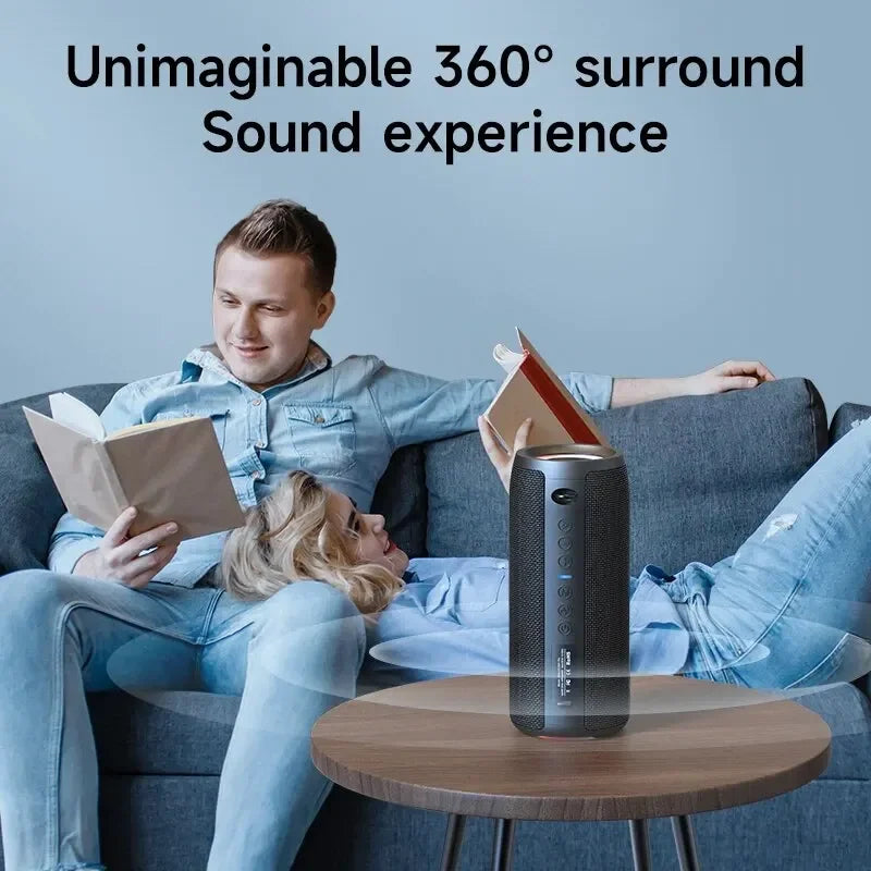Enceinte Bluetooth haute puissance ZEALOT-S51PRO 40 W, basses stéréo 3D, portable et étanche IPX5, compatible TWS.