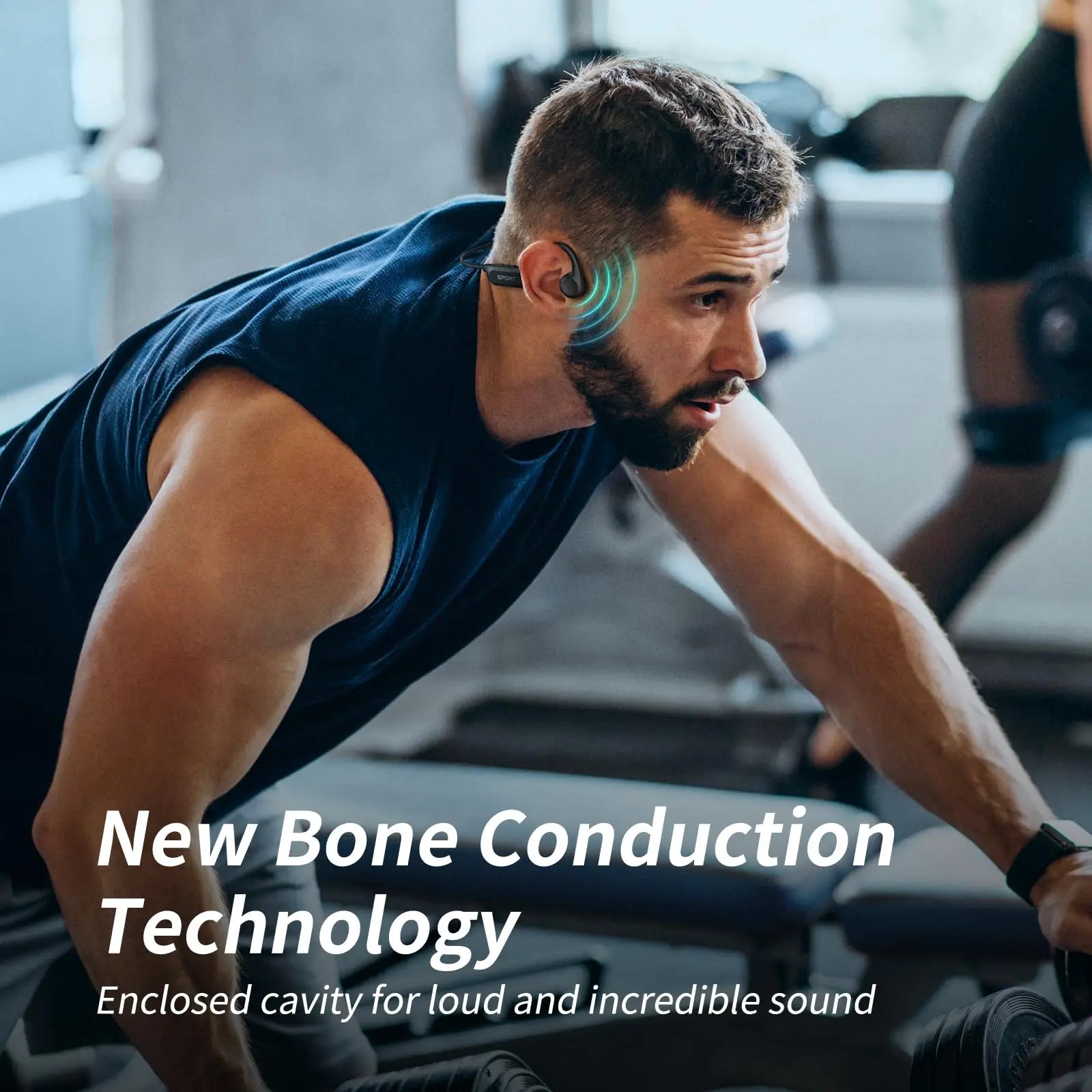 Écouteurs sans fil Shokz Open pour le sport, à conduction osseuse, Bluetooth, étanches IPX8, avec 32 Go de RAM et lecteur MP3.