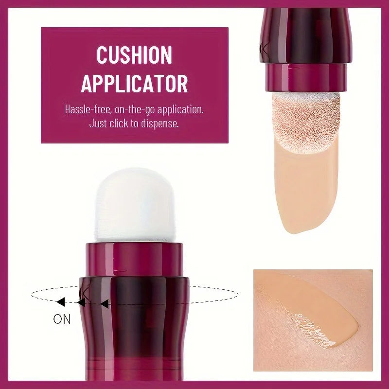 Nouveau correcteur en éponge pour cernes, taches de rousseur, acné et imperfections. Fond de teint liquide hydratant longue tenue.