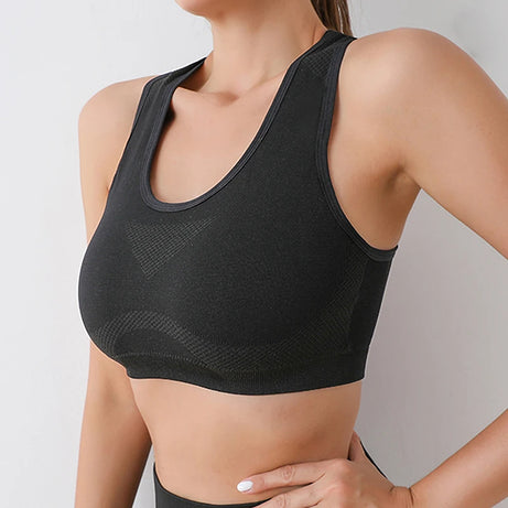 Soutien-gorge de sport push-up pour femme, idéal pour le fitness et le yoga. Sous-vêtements et hauts de sport respirants pour la course et la salle de sport.