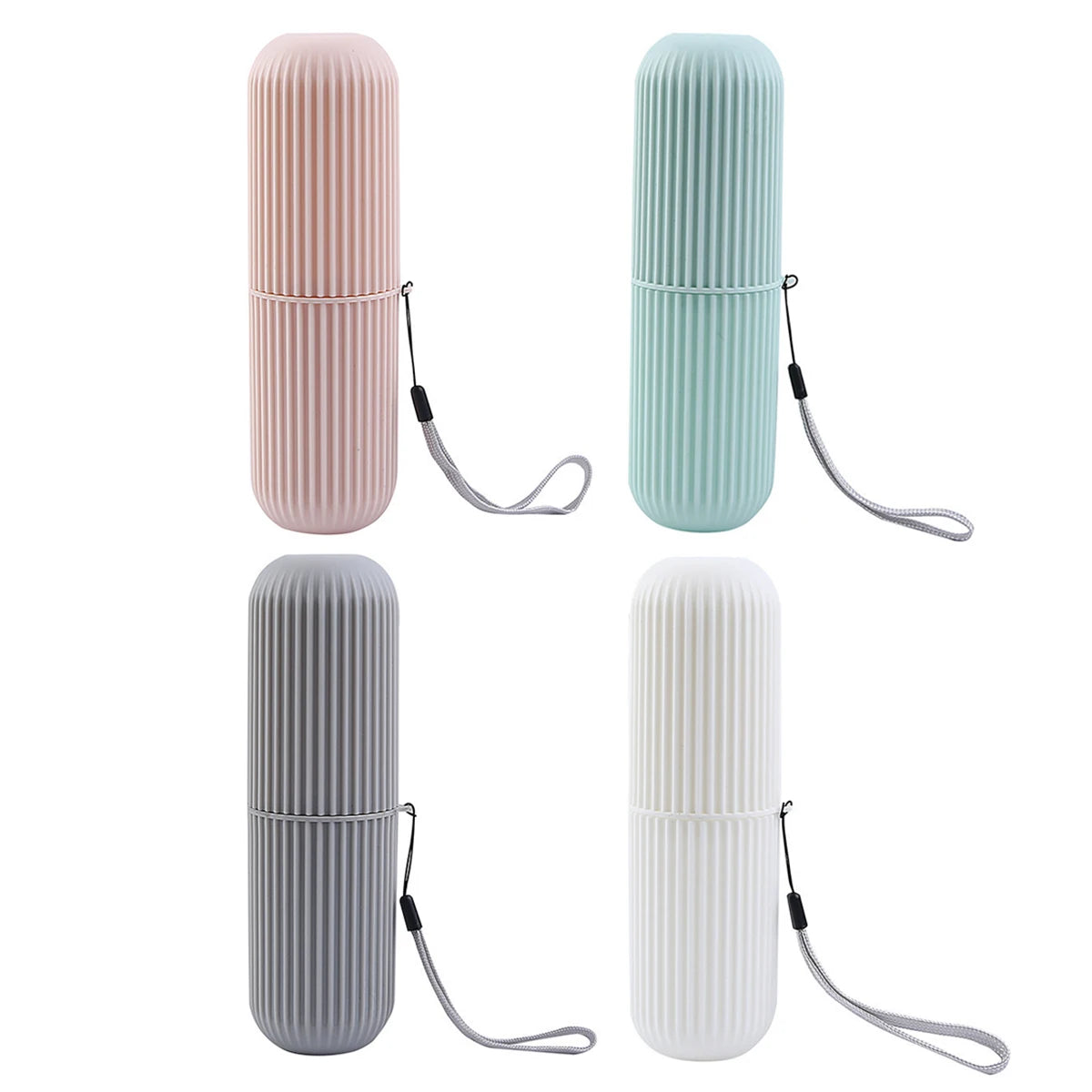 Étui de rangement portable pour brosse à dents et dentifrice, idéal pour les voyages et le camping. Protège votre brosse à dents et votre dentifrice de la saleté et des dommages.
