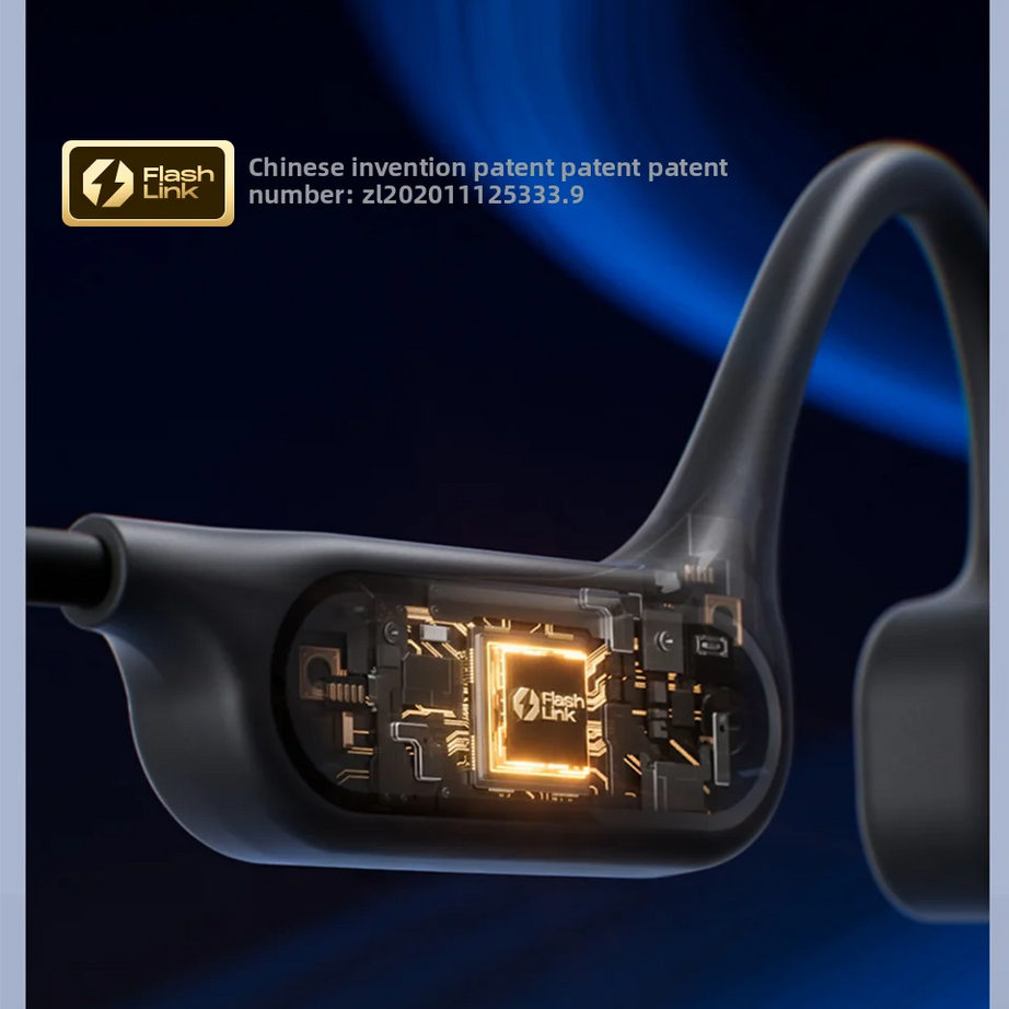 Écouteurs Bluetooth à conduction osseuse Sanag B33S, oreille ouverte, IPX8, pour la natation, mémoire de 32 Go, sans fil, compatibles MP3.