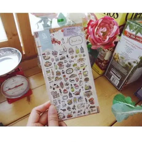 Autocollants Suatelier Foods, scrapbooking esthétique, jolis stickers pour carnets de voyage, décorations coréennes, agendas et fournitures de loisirs créatifs.