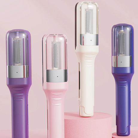 Coupe-pointes automatique professionnelle sans fil pour femmes, idéale pour les cheveux secs, abîmés et cassants.