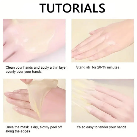 Masque à la cire pour les mains et les pieds à la vitamine C et au curcuma : adoucit la peau, nettoie en douceur et illumine le teint.