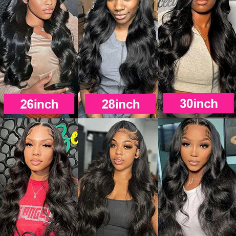 Perruque Lace Front 13x4, densité 200, ondulée, brésilienne, sans colle, noire, 13x6, transparente HD, cheveux humains