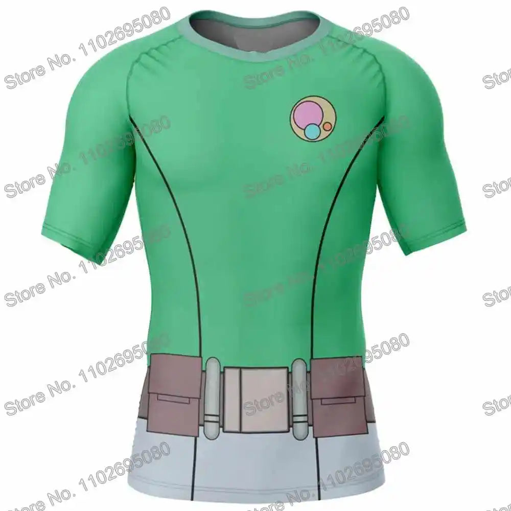 Vêtements de surf Invincible 4 BJJ MMA Rash Guard Homme Manches Courtes T-shirt de plongée Maillot de bain moulant Combinaison de plage d'été Femme GYM