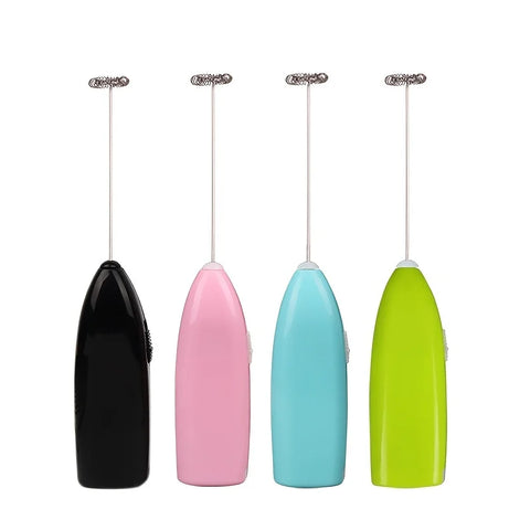 Handheld Electric Egg Beater Mini Battery Powered Milk Frother Coffee Drink Mixer Milk Foamer Kitchen Tools