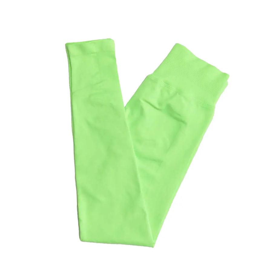 Leggings NCLAGEN Impact pour femmes, sans coutures, pantalon de sport et de yoga, bande côtelée basse, vêtements de gym et de fitness, collants froncés pour les fesses