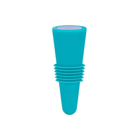Lot de 1 bouchon en silicone pour bouteilles de vin et autres boissons, étanche, réutilisable.