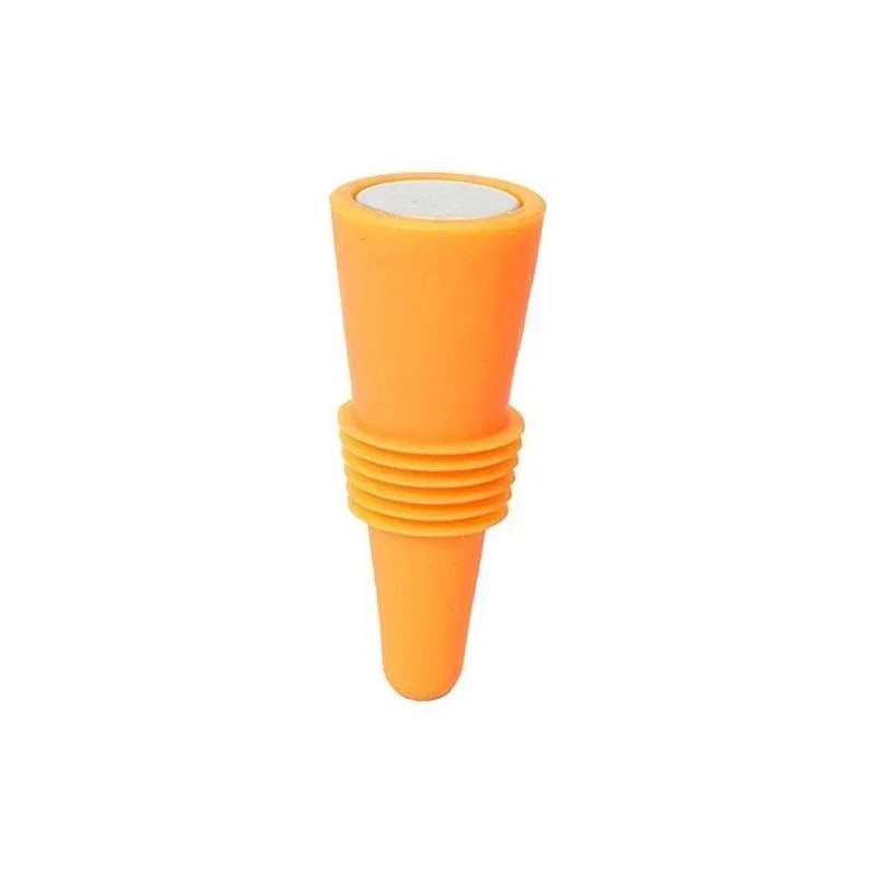 Lot de 1 bouchon en silicone pour bouteilles de vin et autres boissons, étanche, réutilisable.