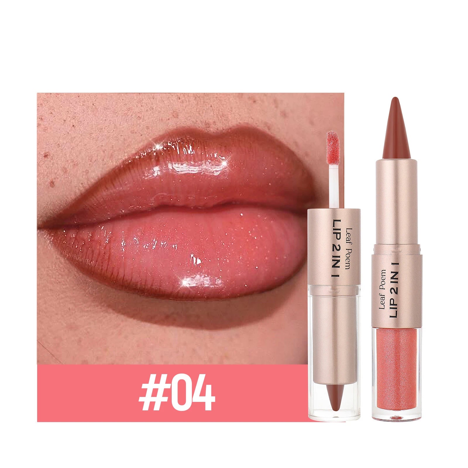 Crayon contour des lèvres noir et marron effilé, double embout miroir, effet repulpant, gloss cristal, maquillage pour des lèvres rouges sexy