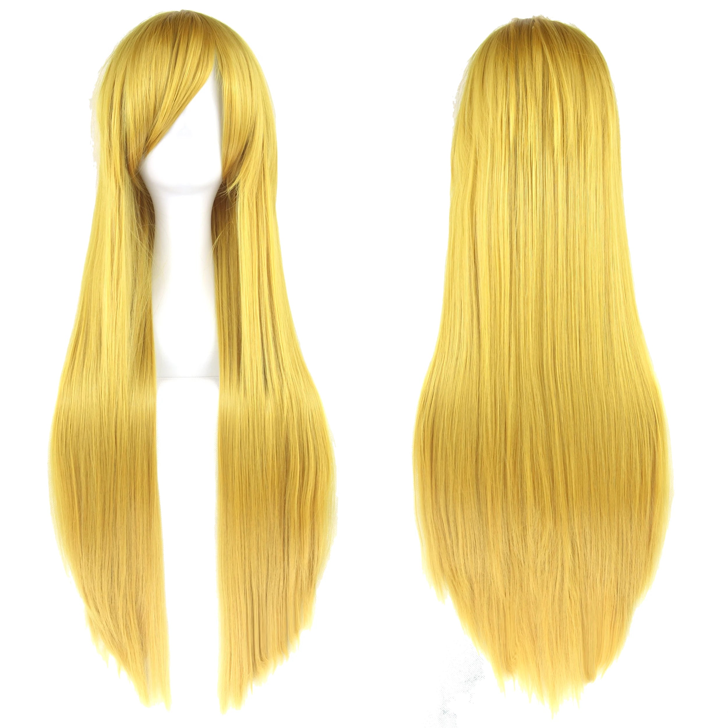 Perruque synthétique Soowee de 80 cm de long, blanche et violette, idéale pour le cosplay, les fêtes et les coiffures noires. Cheveux raides. Postiche pour femme.
