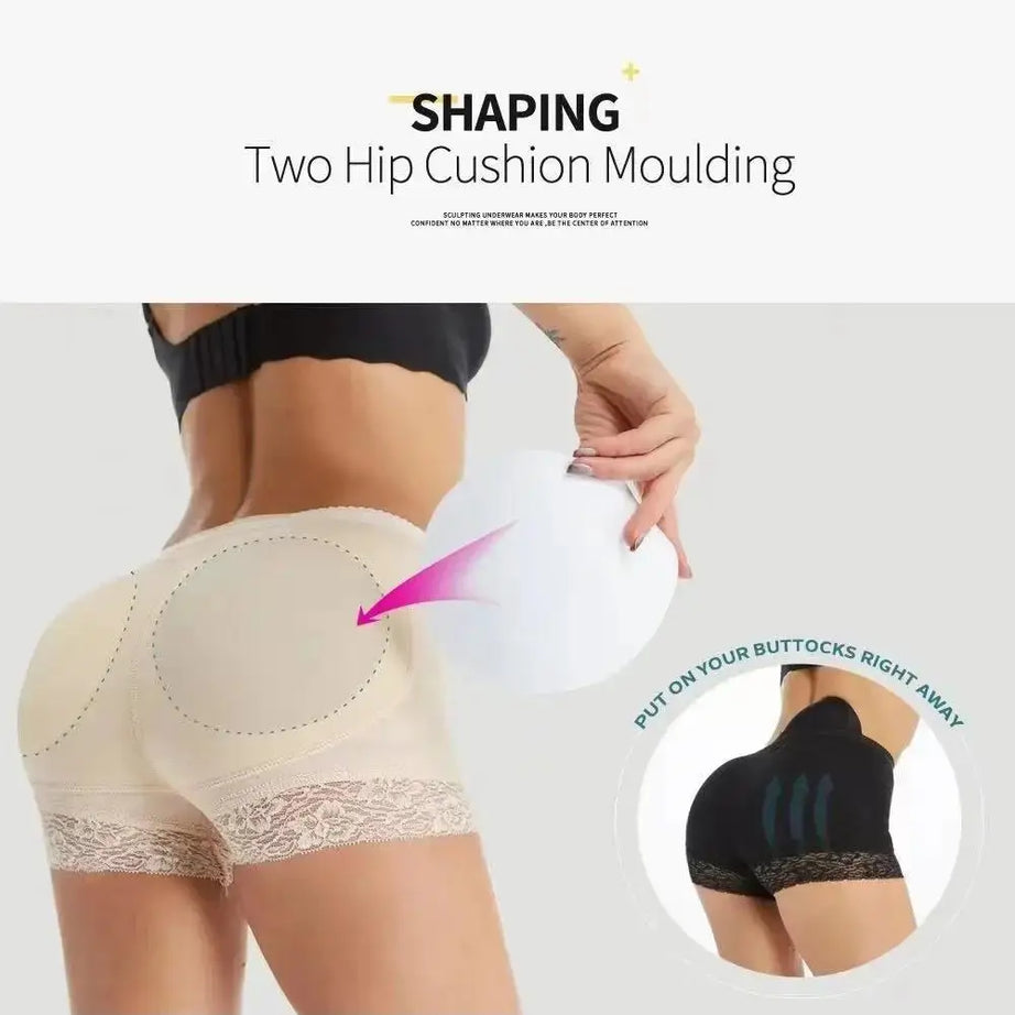 Culotte push-up femme 2025, effet fesses rebondies, rembourrée, taille haute, ventre plat, effet ventre plat.