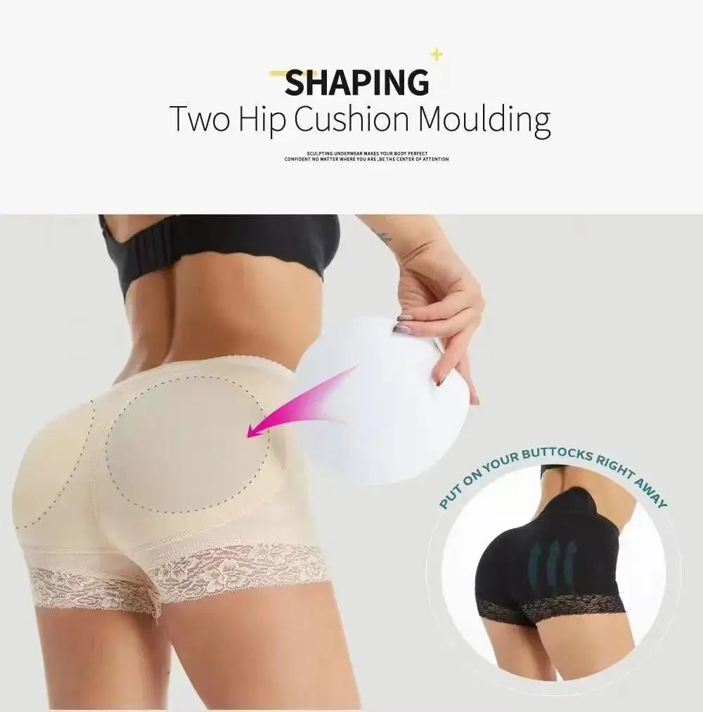 Culotte push-up femme 2025, effet fesses rebondies, rembourrée, taille haute, ventre plat, effet ventre plat.