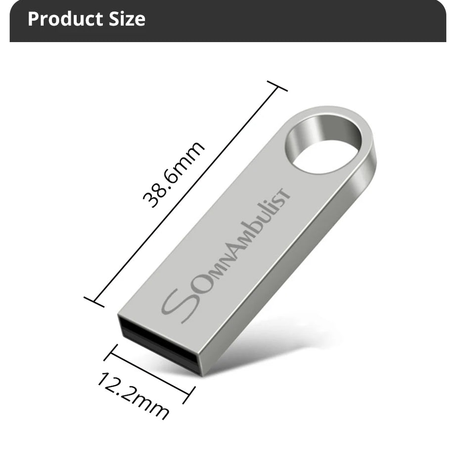 Clé USB SomnAmbulist 32 Go, 64 Go, 128 Go, USB 2.0 haute vitesse pour PC et appareils mobiles ; mini-clé USB 16 Go, 32 Go, 64 Go, 8 Go, 4 Go
