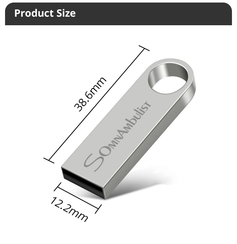 Clé USB SomnAmbulist 32 Go, 64 Go, 128 Go, USB 2.0 haute vitesse pour PC et appareils mobiles ; mini-clé USB 16 Go, 32 Go, 64 Go, 8 Go, 4 Go