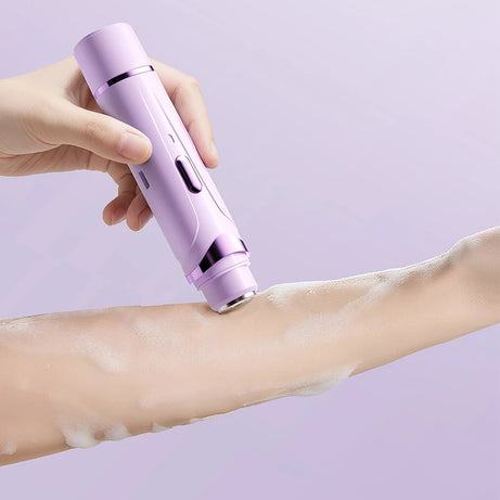 Rasoir électrique 2 en 1 pour femmes, épilation indolore, tondeuse corporelle rechargeable, épilateur pour aisselles et moustache