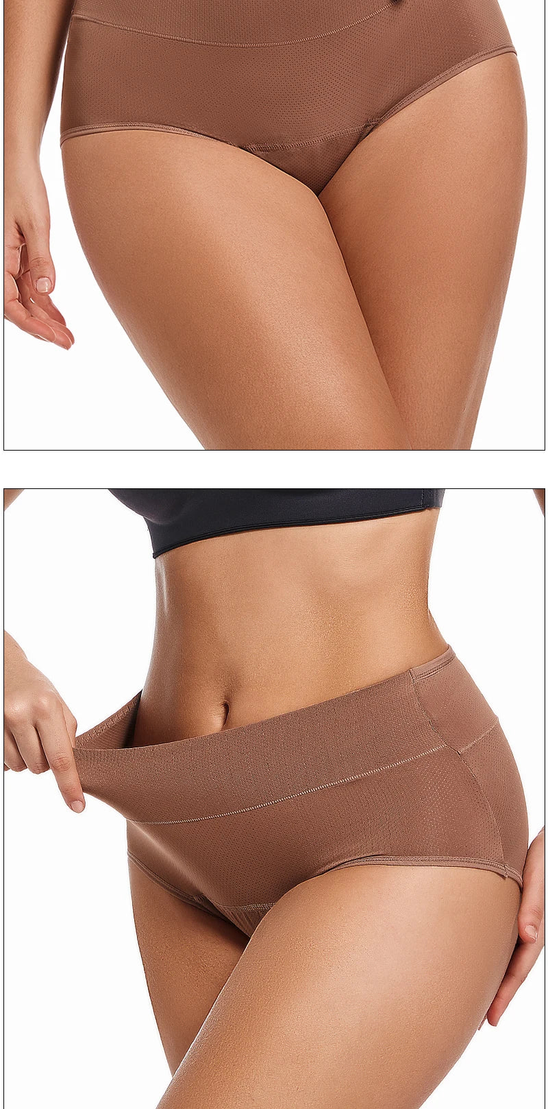 Culottes menstruelles 3 couches absorbantes pour incontinence physiologique, respirantes et imperméables, sous-vêtements menstruels pour femmes.