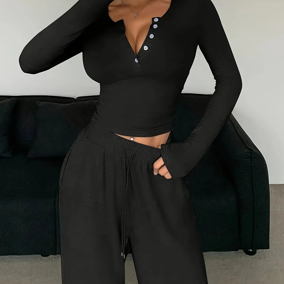 Pyjama femme, nuisette d'hiver, ensemble pyjama femme, vêtements d'intérieur, pyjama à manches longues, vêtements de nuit pour femme