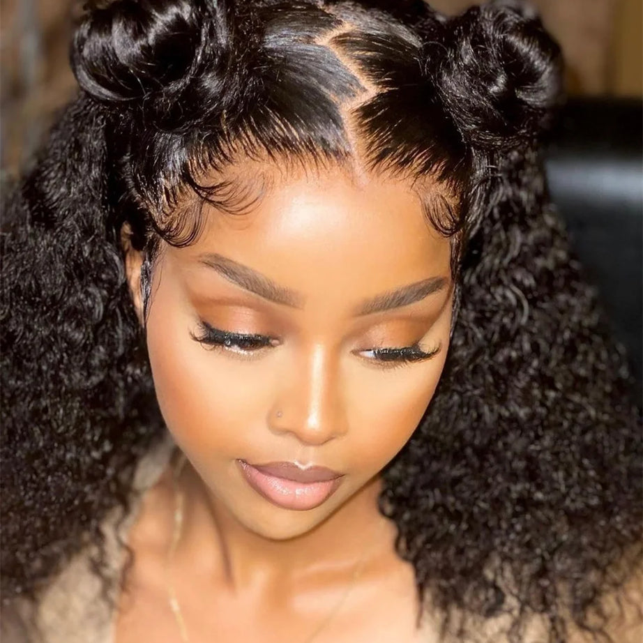 Perruques bouclées au carré, cheveux humains brésiliens, 13x4 Deep Water Wave, perruques frontales en dentelle 5x1 et 13x1 avec raie en T, pour femmes, pré-épilées à 200 %.
