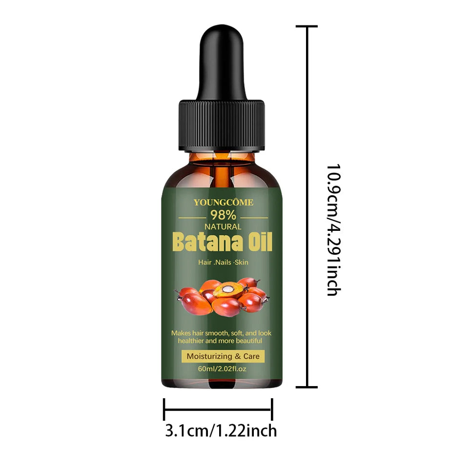 Huile de batana naturelle pour la croissance des cheveux. Huile de batana pure. Apporte brillance et force aux cheveux. Pour femmes. Prévient la chute des cheveux. Élimine les pointes fourchues. 1/3 pièces.