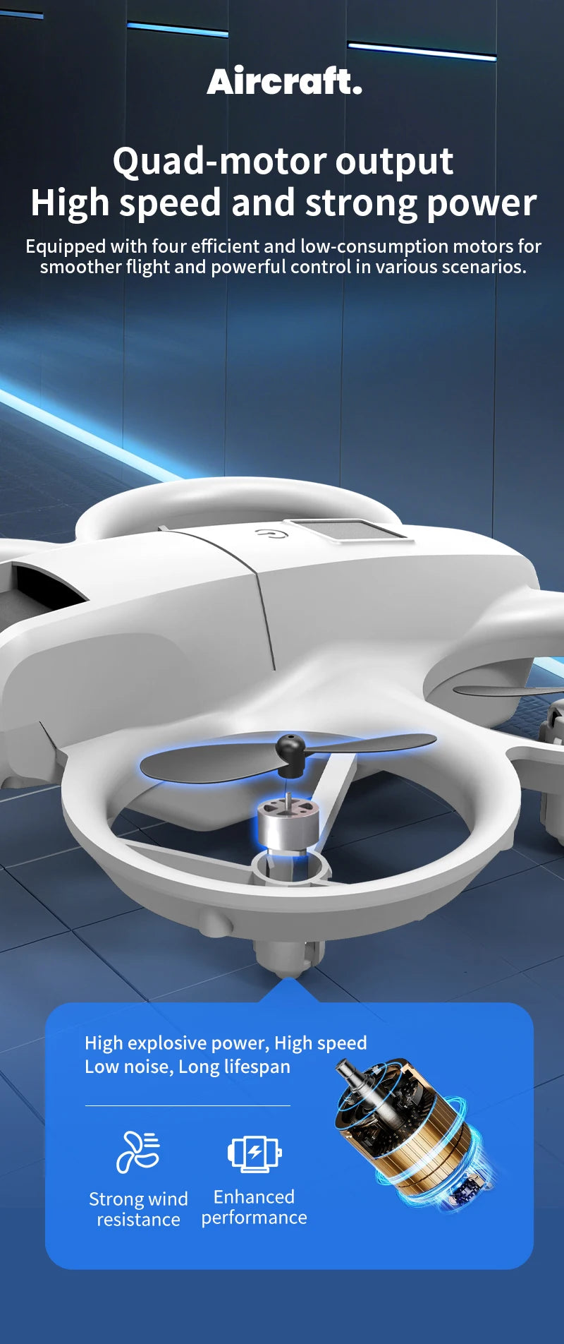 Nouveau mini drone H135 WIFI FPV Hover, caméra 4K professionnelle, lumières colorées, drone RC pliable, quadricoptère, jouet RC, cadeau