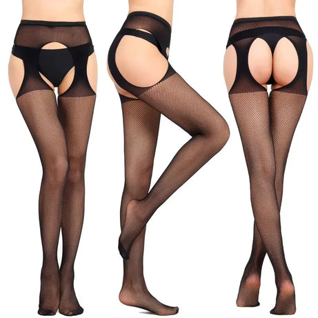 SIMPLEJWEL Lot de 4 jarretières/1 jarretière résille, collants, bas, chaussettes hautes, sexy, été, 4 pièces, 1 pièce