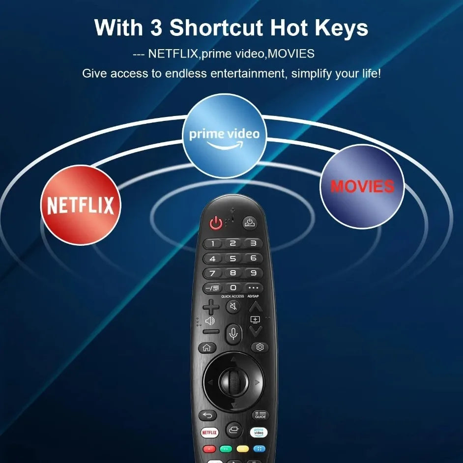 Nouvelle télécommande AN-MR20GA AKB75855501 avec fonction vocale et pointeur pour téléviseurs intelligents LG (compatible avec de nombreux modèles LG)