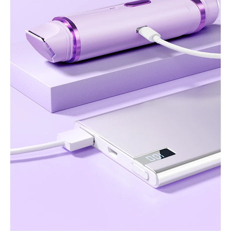 Rasoir électrique 2 en 1 pour femmes, épilation indolore, tondeuse corporelle rechargeable, épilateur pour aisselles et moustache