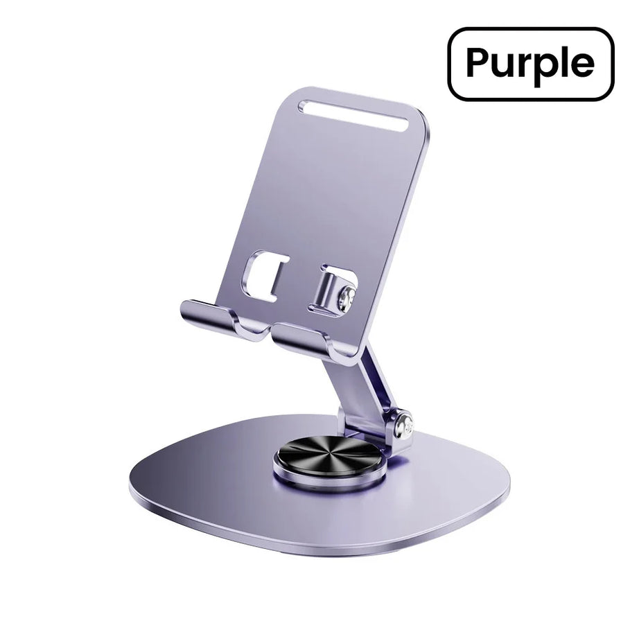 Support de téléphone portable rotatif Olaf pour table, compatible iPad, Samsung et iPhone 15, 14 et 13 pouces.