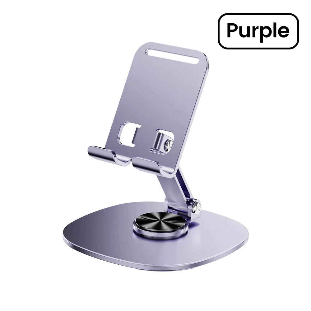 Support de téléphone portable rotatif Olaf pour table, compatible iPad, Samsung et iPhone 15, 14 et 13 pouces.
