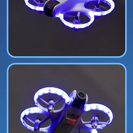 Nouveau mini drone H135 WIFI FPV Hover, caméra 4K professionnelle, lumières colorées, drone RC pliable, quadricoptère, jouet RC, cadeau
