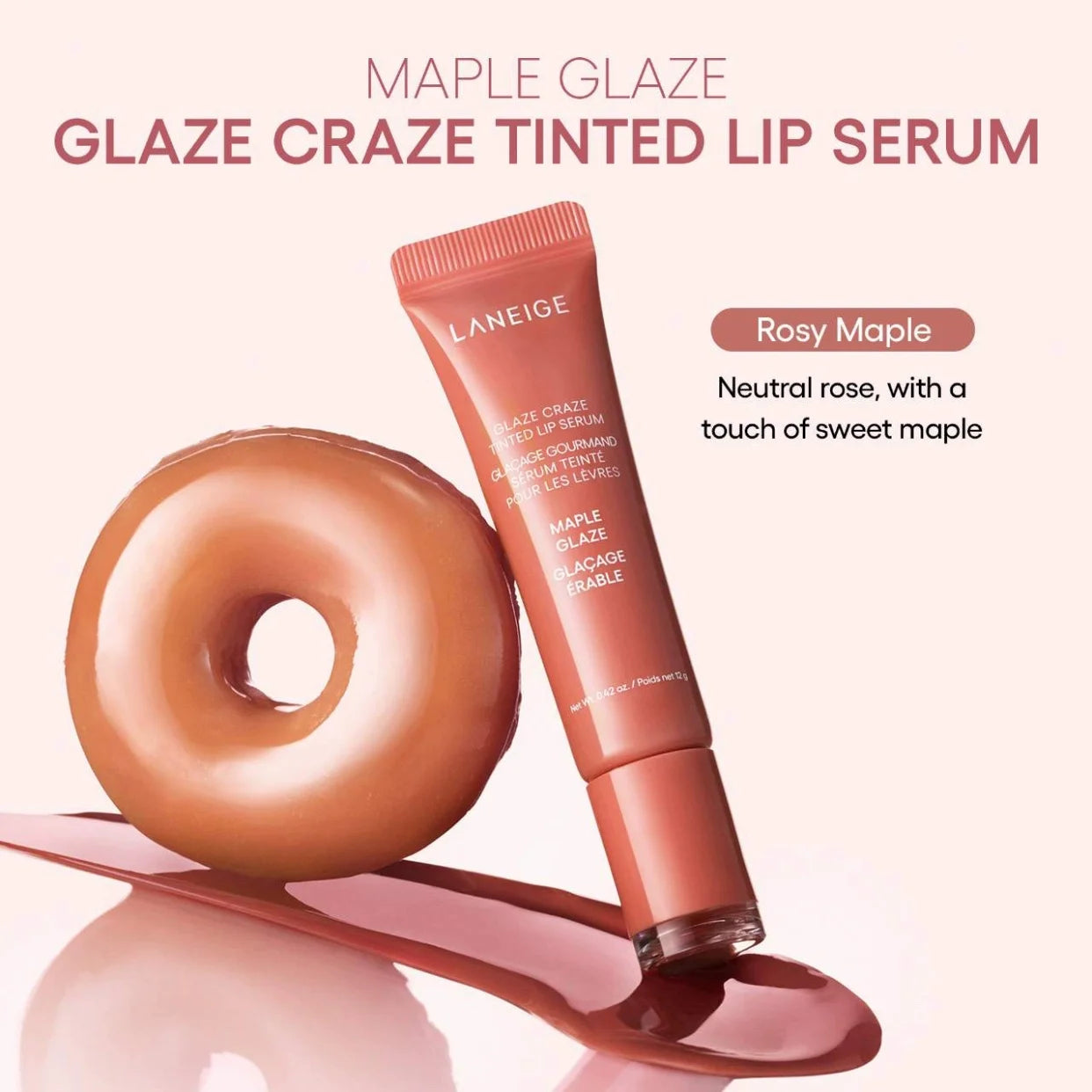 Baume à lèvres hydratant effet donut, gloss miroir, rouge à lèvres parfum fraise framboise chocolat, huile à lèvres transparente, maquillage