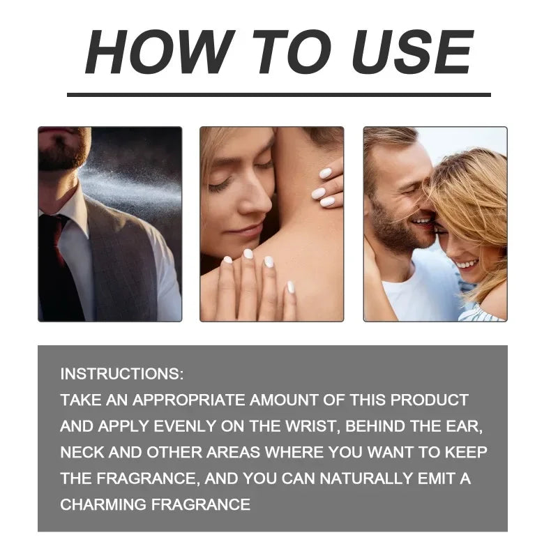 Pheromone Perfume for man attract Women Crush Intimate Partner Men's Perfume for Long-Lasting seduction Dating Sex Fragrance