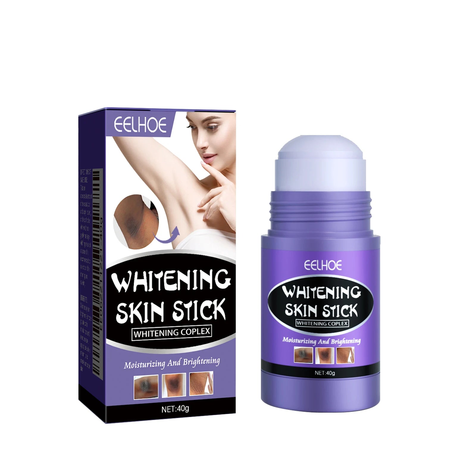 Crème éclaircissante pour les aisselles, les parties intimes et la peau foncée ; lotion éclaircissante pour le corps, les genoux, les aisselles et les mamelons.