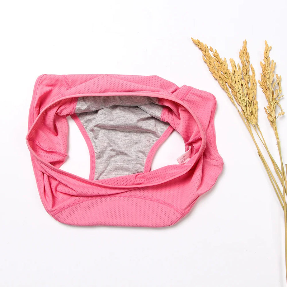 Lot de 5 culottes menstruelles anti-fuites pour femmes, sous-vêtements menstruels sexy, culottes physiologiques imperméables et coupe menstruelle.