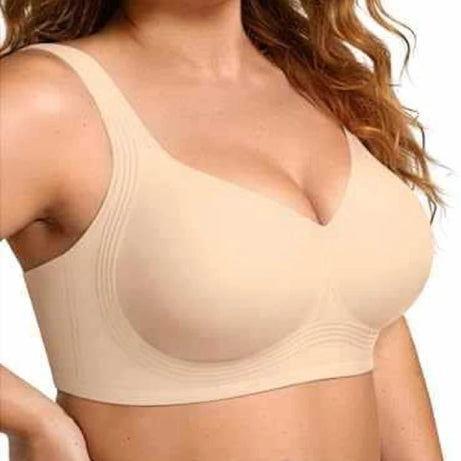 Soutien-gorge push-up sans armatures, sous-vêtements confortables et sans coutures pour femme, doux, respirant et hypoallergénique, sans armatures, idéal au quotidien.
