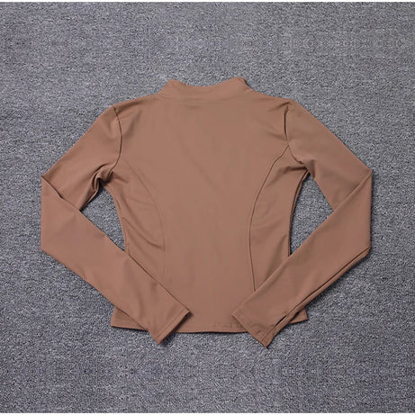 Women Sport Jacket Long Sleeve Shirt Workout Coat Gym Training Clothing Yoga Sportswear