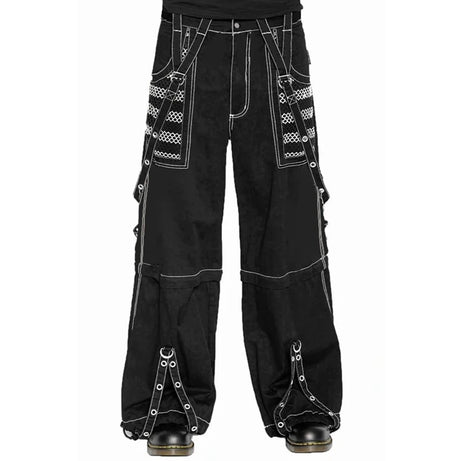 Pantalon en jean large style punk Y2K, pantalon ample gothique e-girl, pantalon cargo cyber grunge, jean baggy taille haute Harajuku pour femme