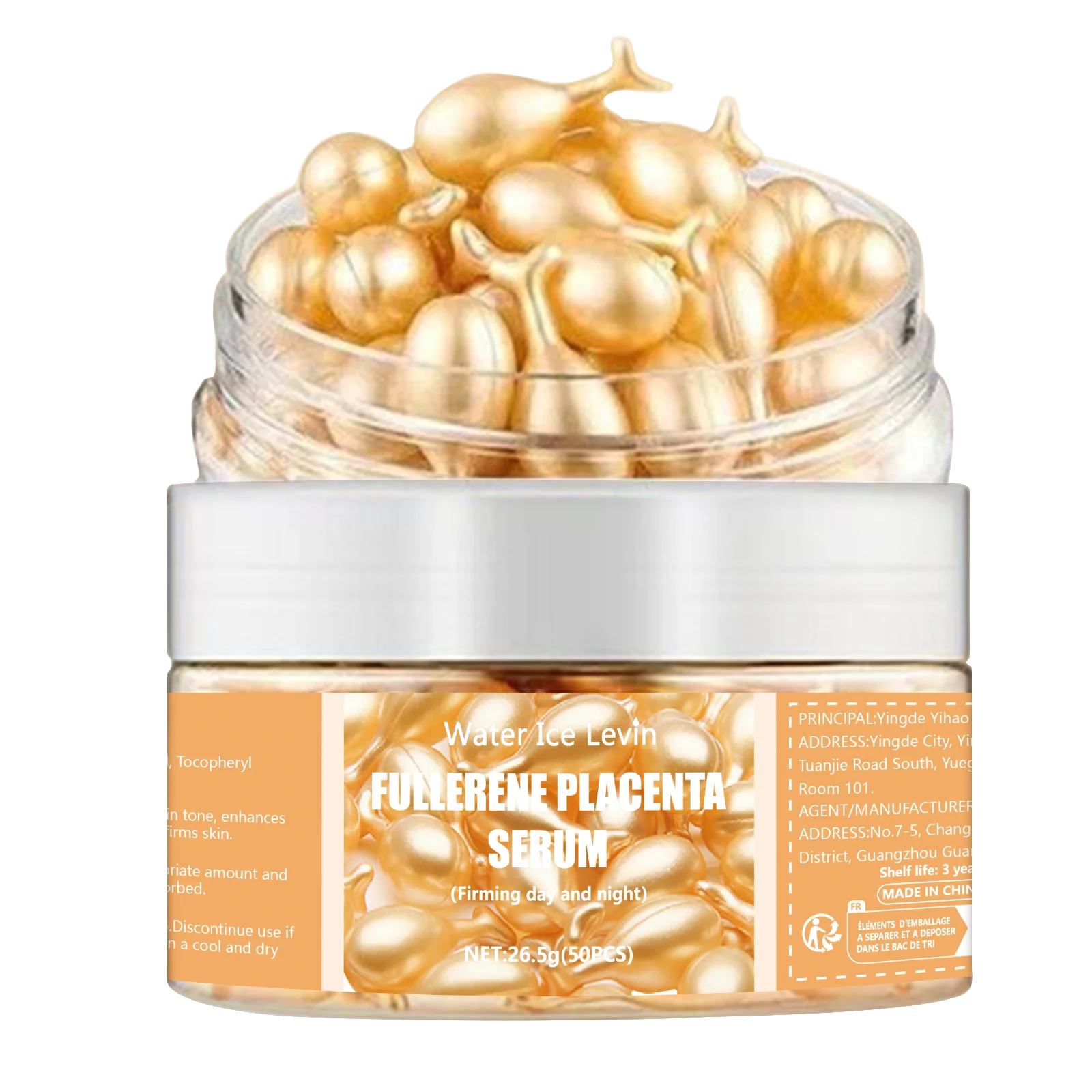 50 capsules de sérum au collagène pour le visage, anti-imperfections, anti-acné et anti-rides, raffermissantes et éclaircissantes, à base d'acide hyaluronique. Nouveau soin de la peau.